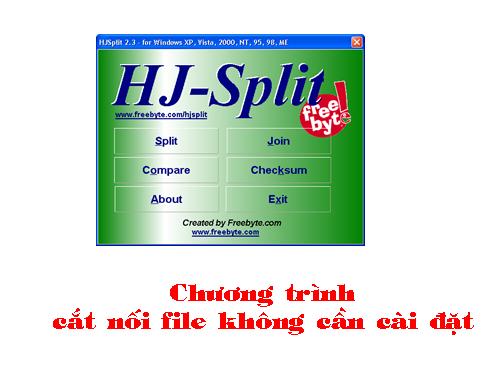 Căt nối file không cần cài đặt