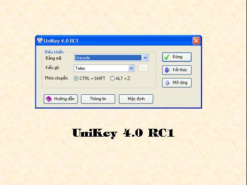 Phần mền đánh tiếng việt Unikey