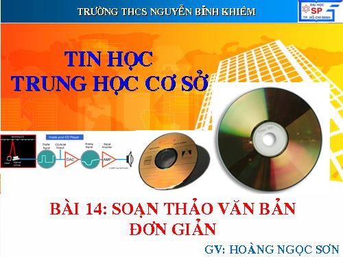 Bài 14. Soạn thảo văn bản đơn giản