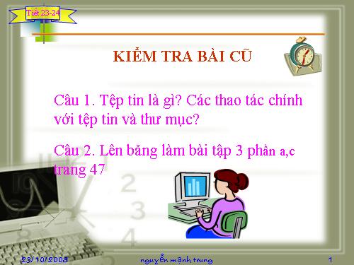 Bài 12. Hệ điều hành Windows