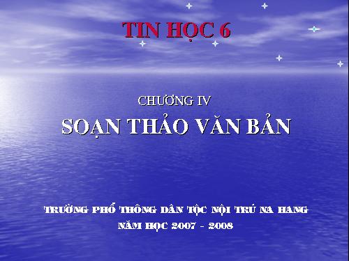 Chương IV Soạn thảo văn bản