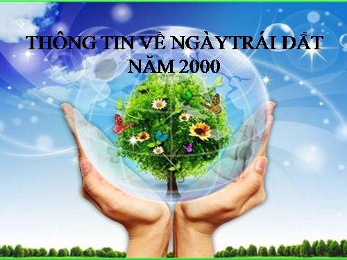 Bài 10. Thông tin về Ngày Trái Đất năm 2000