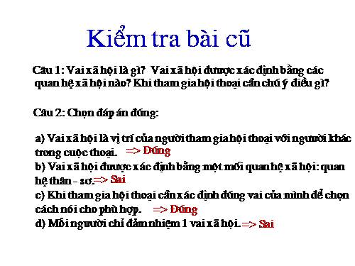 Bài 27. Hội thoại (tiếp theo)