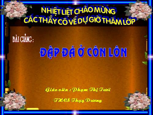Bài 15. Đập đá ở Côn Lôn
