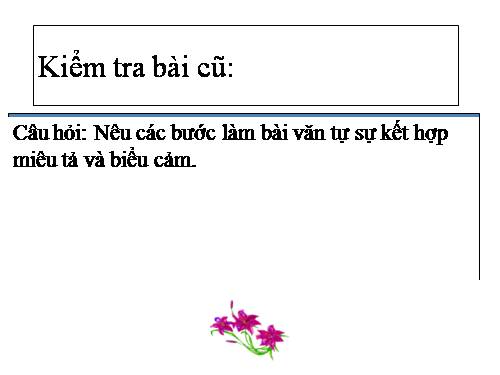 Bài 8. Lập dàn ý cho bài văn tự sự kết hợp với miêu tả và biểu cảm