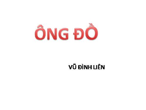 Bài 18. Ông đồ