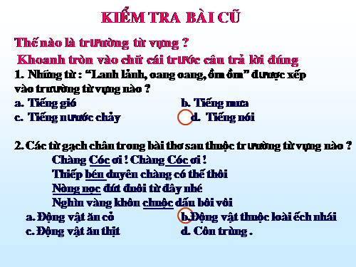 Bài 4. Từ tượng hình, từ tượng thanh