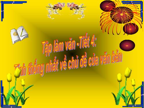 Bài 1. Tính thống nhất về chủ đề của văn bản
