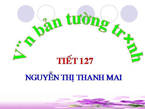 Bài 31. Văn bản tường trình