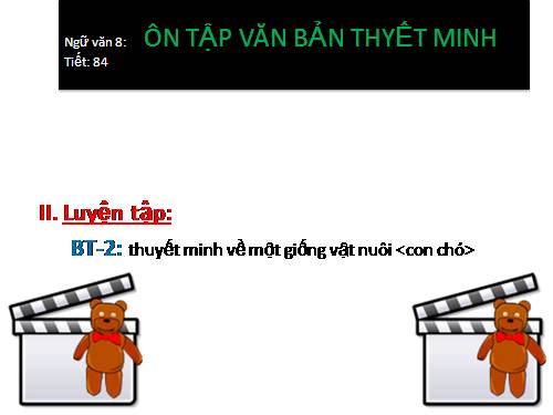 Bài 20. Ôn tập về văn bản thuyết minh