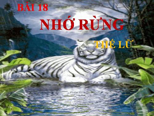 Bài 18. Nhớ rừng