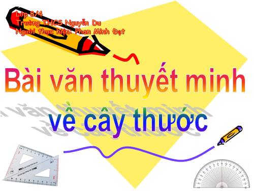 Bài 14. Luyện nói: Thuyết minh về một thứ đồ dùng