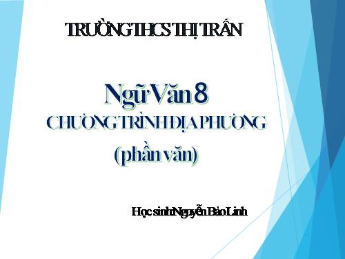 Bài 14. Chương trình địa phương (phần Văn)