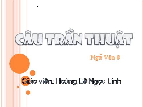 Bài 21. Câu trần thuật