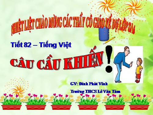 Bài 20. Câu cầu khiến