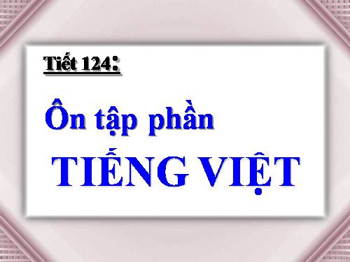 Bài 31. Ôn tập và kiểm tra phần Tiếng Việt (HK II)