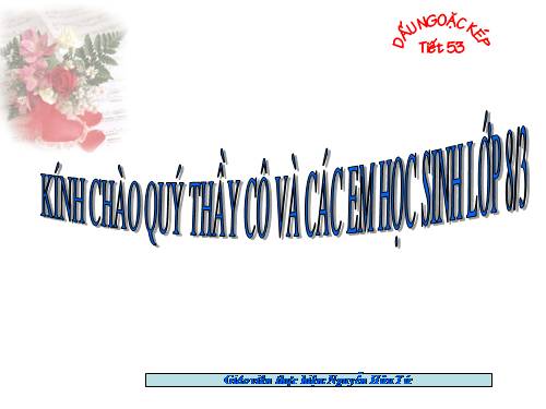 Bài 14. Dấu ngoặc kép