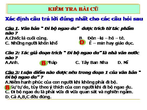 Bài 27. Đi bộ ngao du