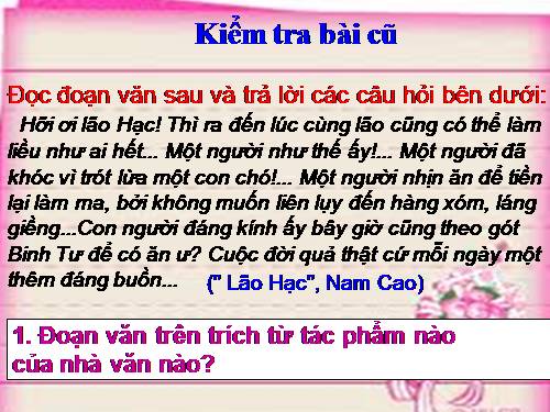 Bài 7. Tình thái từ