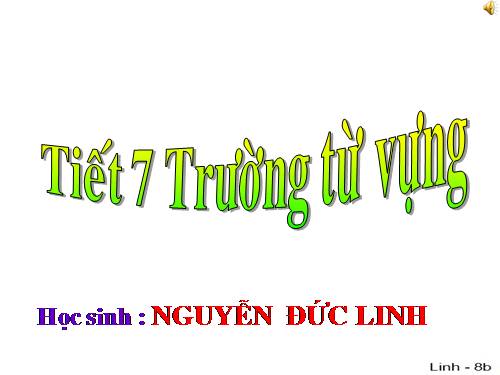 Bài 2. Trường từ vựng