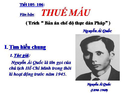 Bài 26. Thuế máu