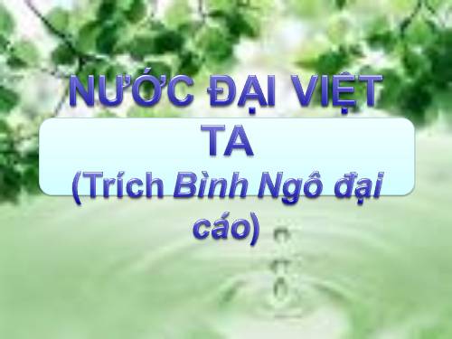 Bài 24. Nước Đại Việt ta