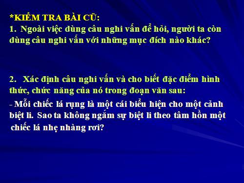 Bài 20. Câu cầu khiến