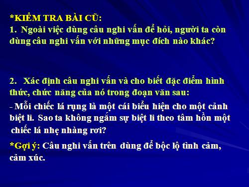 Bài 20. Câu cầu khiến