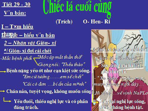 Bài 8. Chiếc lá cuối cùng