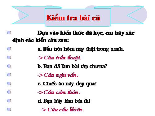 Bài 18. Câu nghi vấn