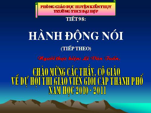 Bài 24. Hành động nói (tiếp theo)