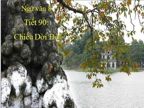 Bài 22. Chiếu dời đô (Thiên đô chiếu)