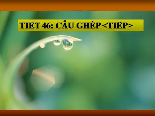 Bài 12. Câu ghép (tiếp theo)