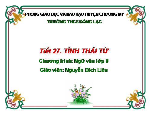 Bài 7. Tình thái từ