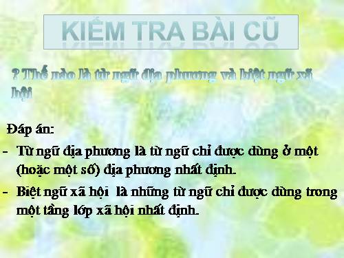 Bài 6. Trợ từ, thán từ