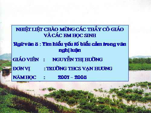 Bài 26. Tìm hiểu yếu tố biểu cảm trong văn nghị luận