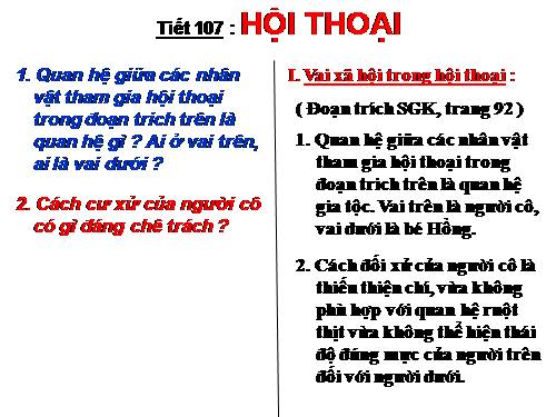 Bài 26. Hội thoại