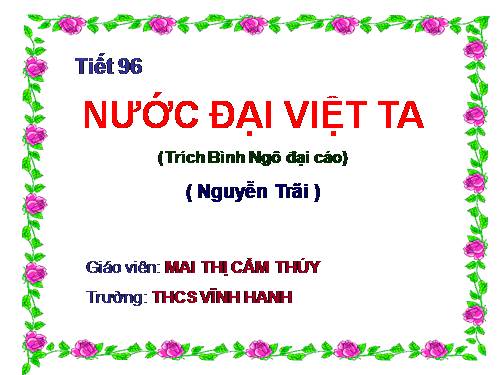 Bài 24. Nước Đại Việt ta