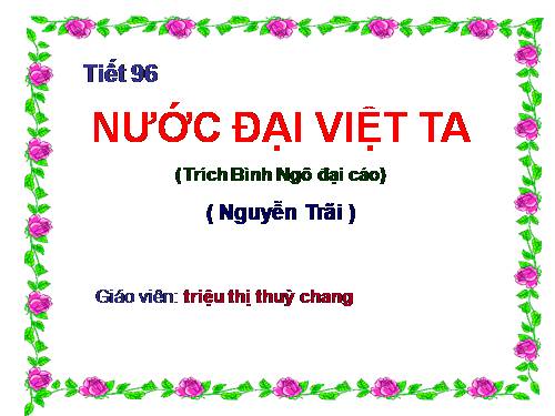 Bài 24. Nước Đại Việt ta