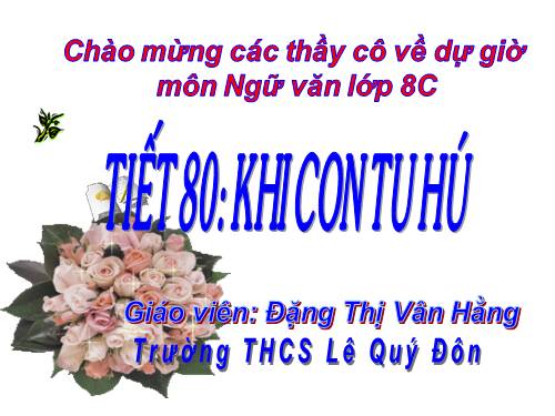 Bài 19. Khi con tu hú