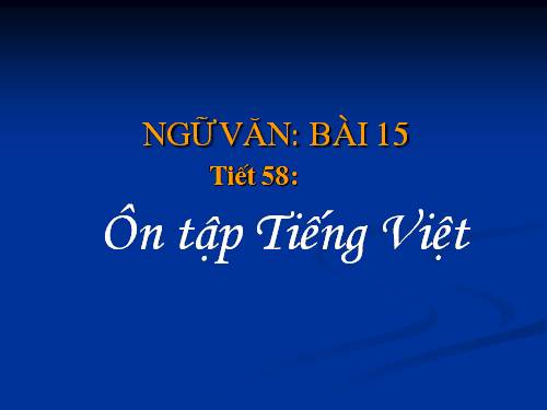 Bài 16. Ôn tập và kiểm tra phần Tiếng Việt