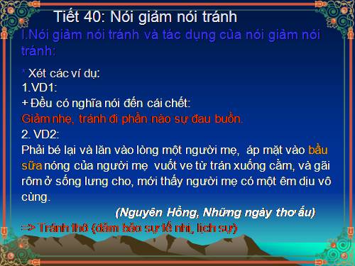 Bài 10. Nói giảm nói tránh