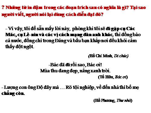 Bài 10. Nói giảm nói tránh
