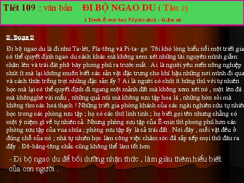 Bài 27. Đi bộ ngao du