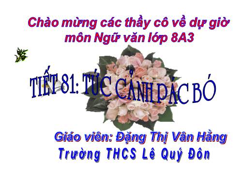 Bài 20. Tức cảnh Pác Bó