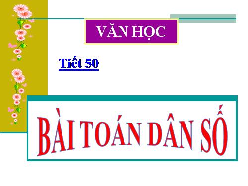 Bài 13. Bài toán dân số