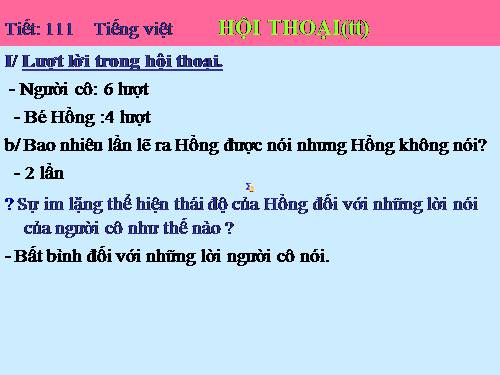 Bài 27. Hội thoại (tiếp theo)