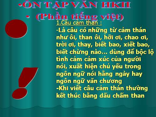 Bài 31. Ôn tập và kiểm tra phần Tiếng Việt (HK II)