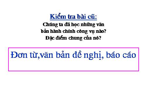 Bài 31. Văn bản tường trình