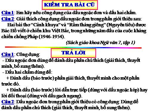 Bài 14. Dấu ngoặc kép